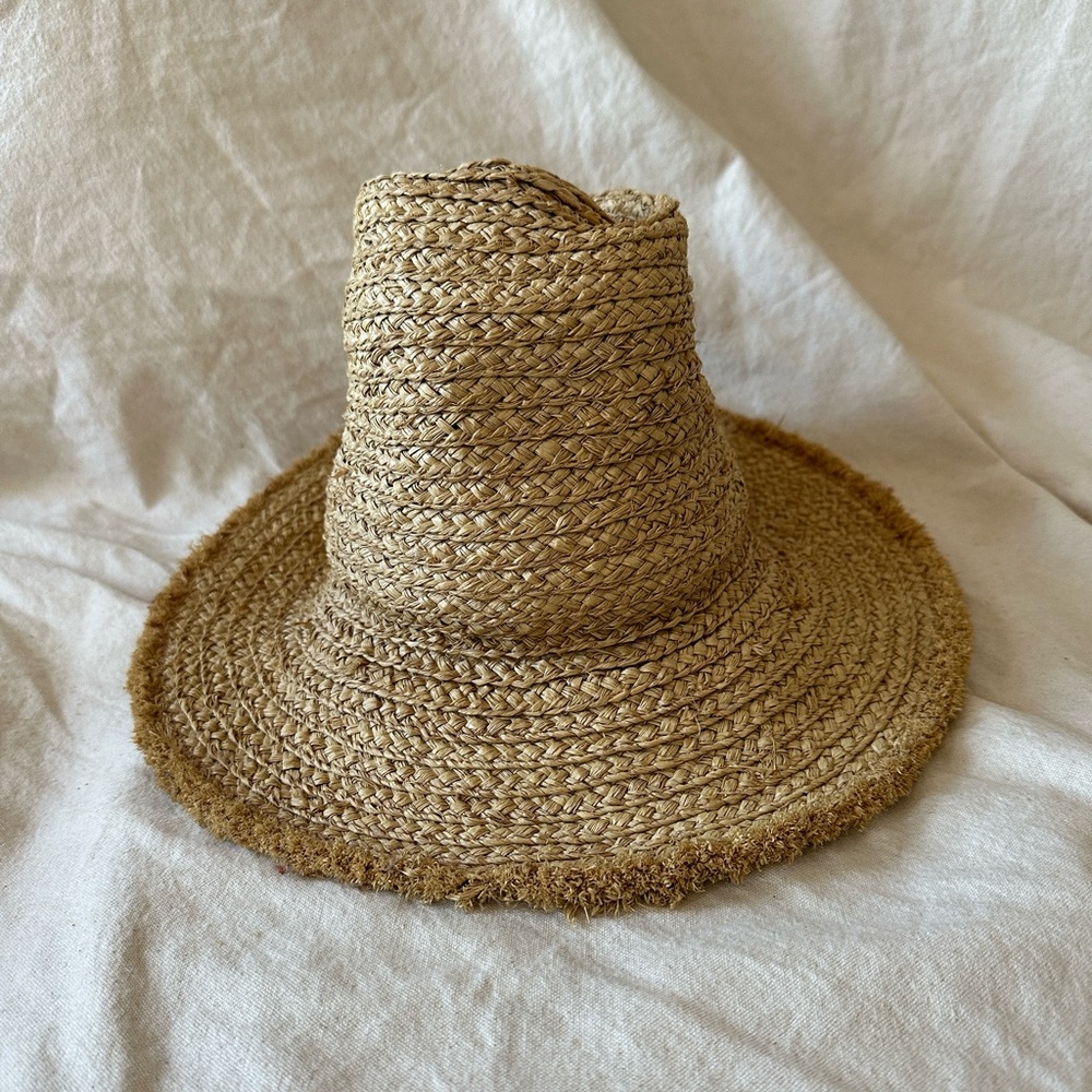 Vintage woven straw unisex sun hat